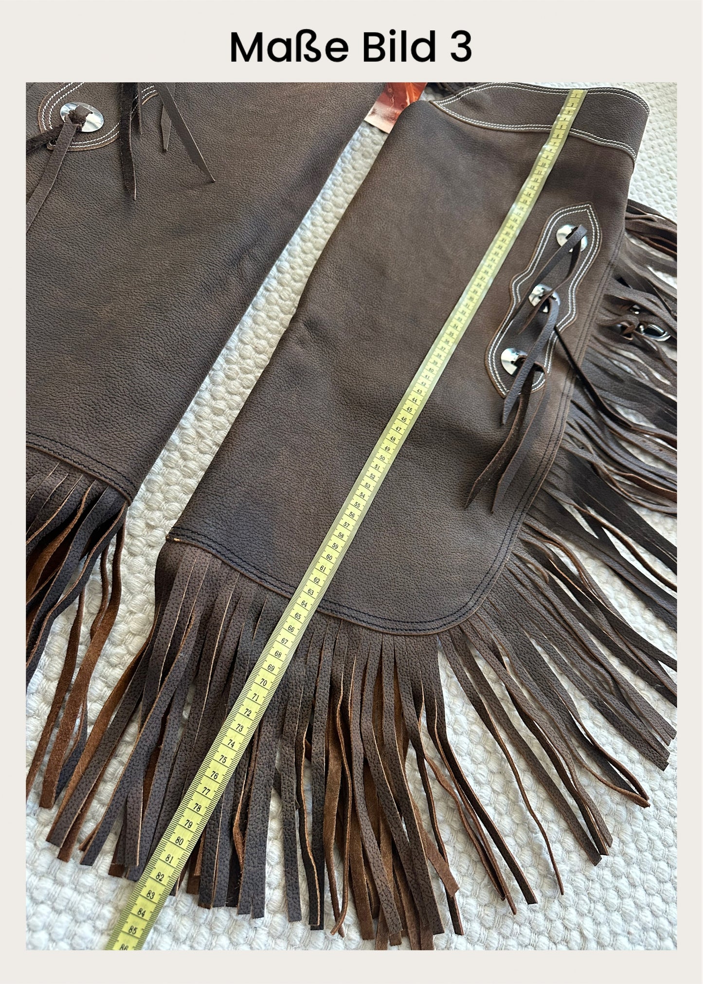 Western Chink Chaps BÜFFELLEDER braun