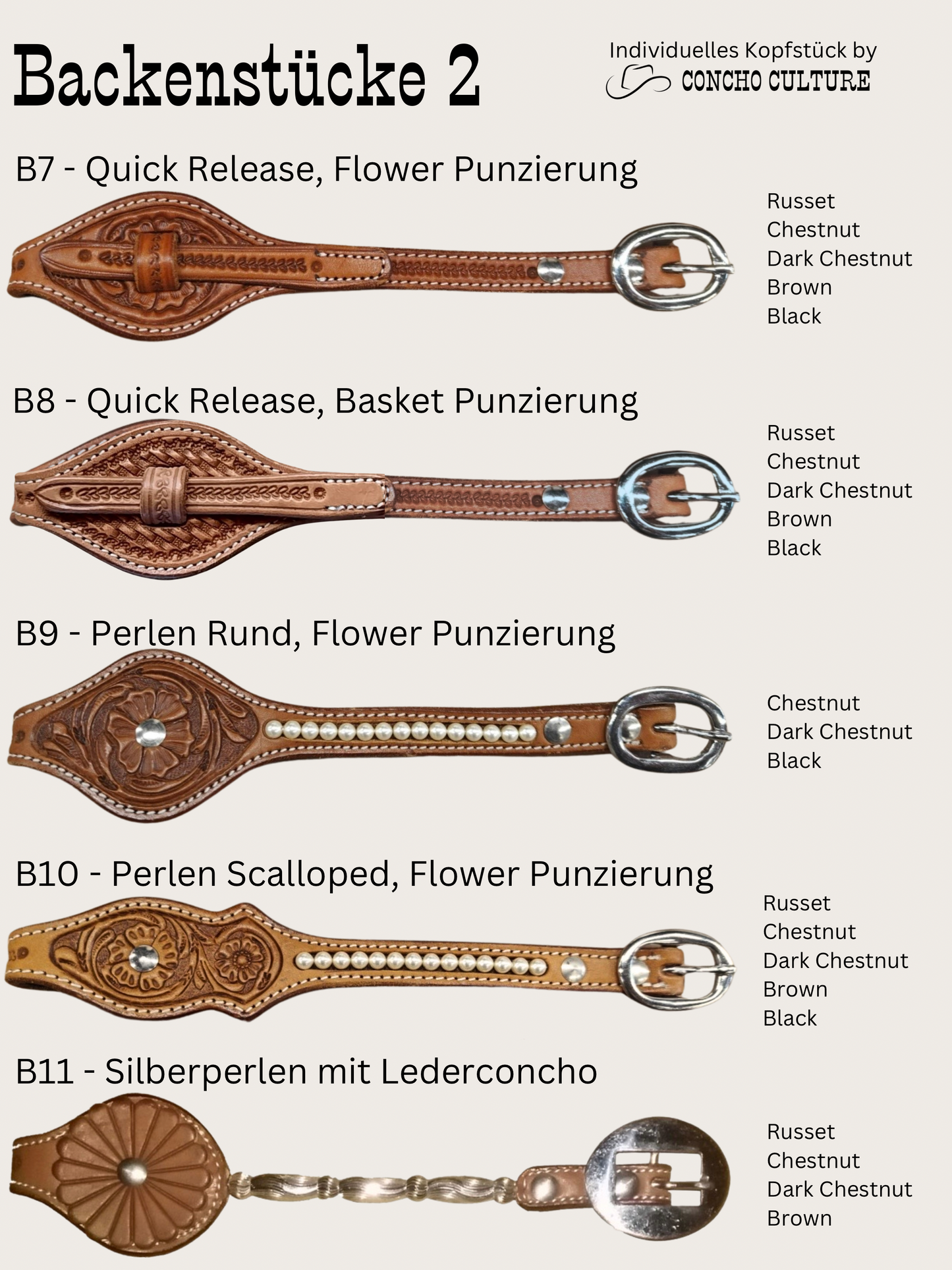 Mix and Match Trense / Kopfstück Western