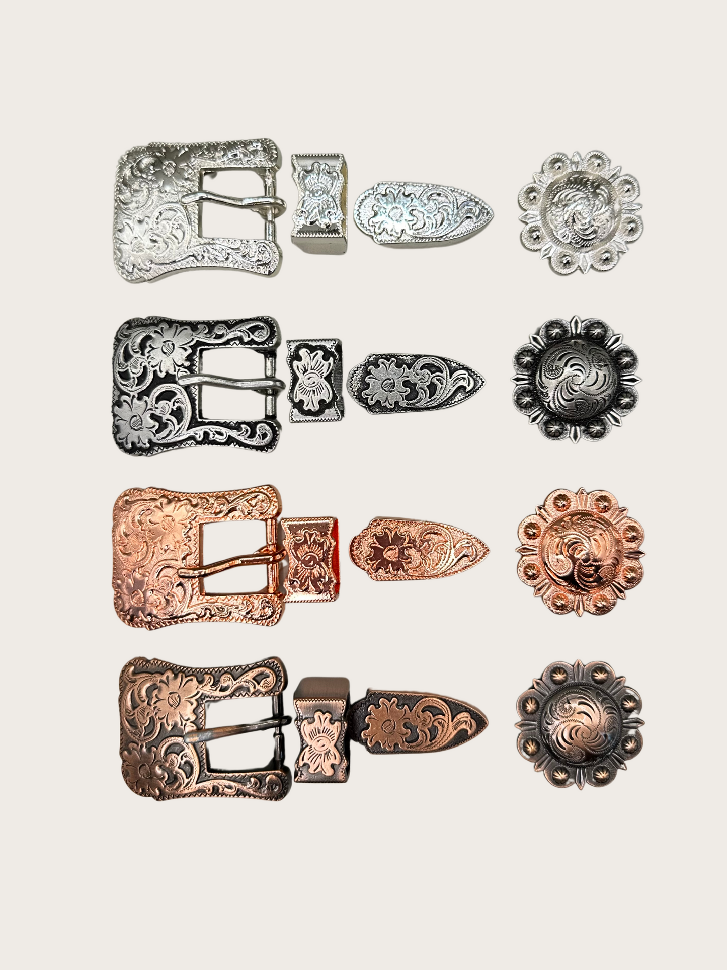 GVR Flower Buckle Set (3-tlg.)