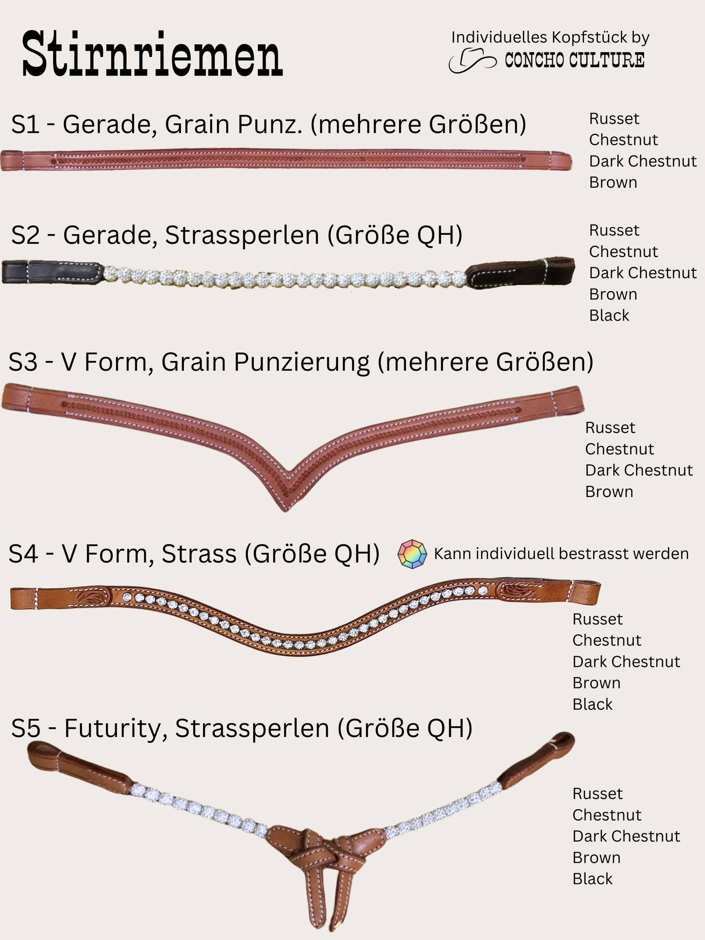 Mix and Match Trense / Kopfstück Western