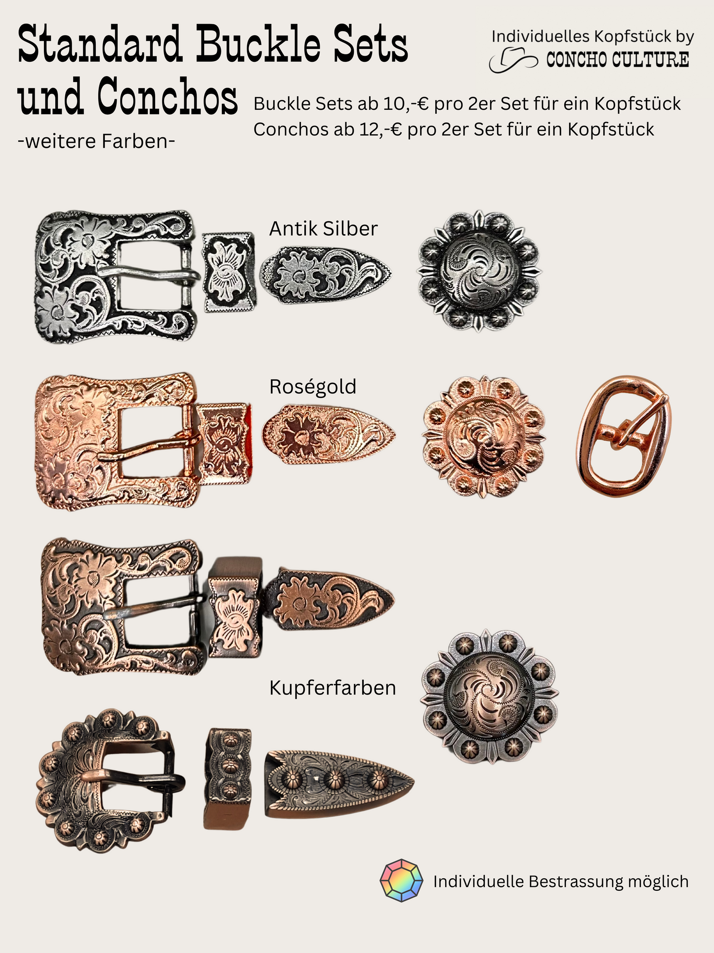 Mix and Match Trense / Kopfstück Western