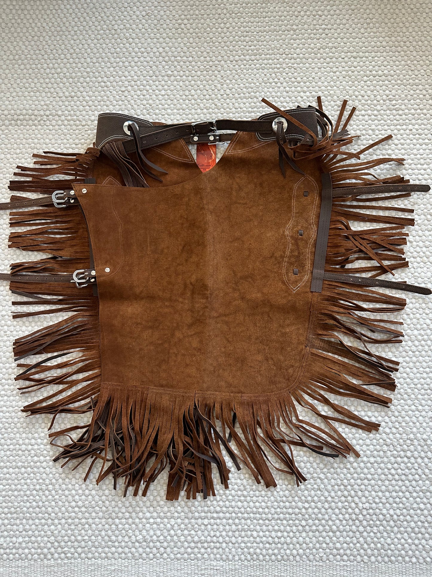 Western Chink Chaps BÜFFELLEDER braun