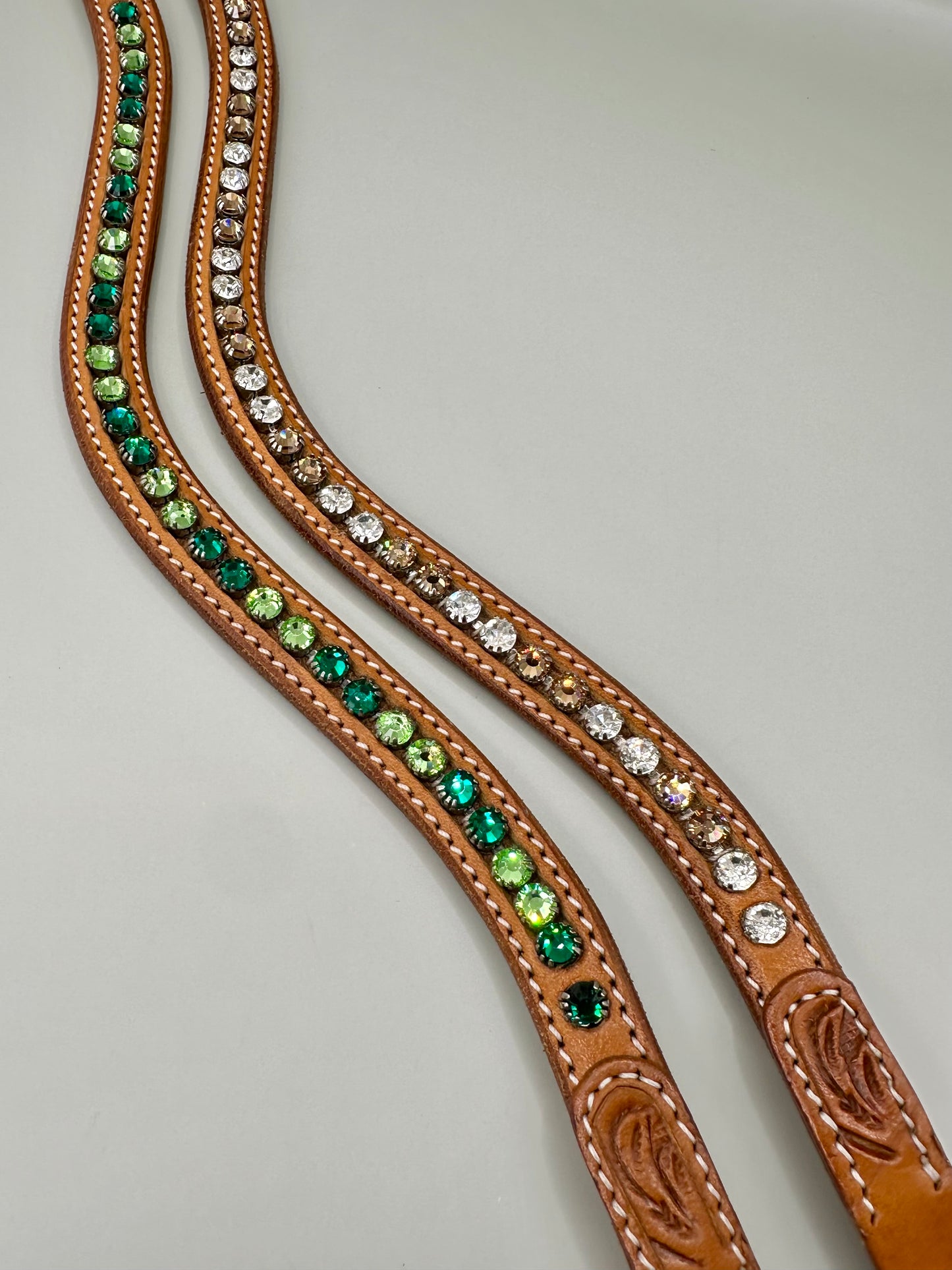 Strass Kopfstück Western mit Stirnriemen