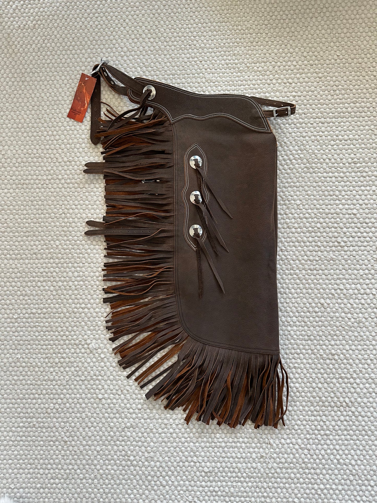 Western Chink Chaps BÜFFELLEDER braun