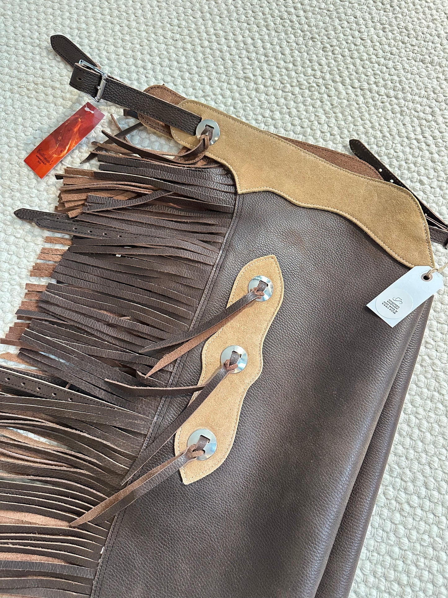 Western Chink Chaps BÜFFELLEDER braun