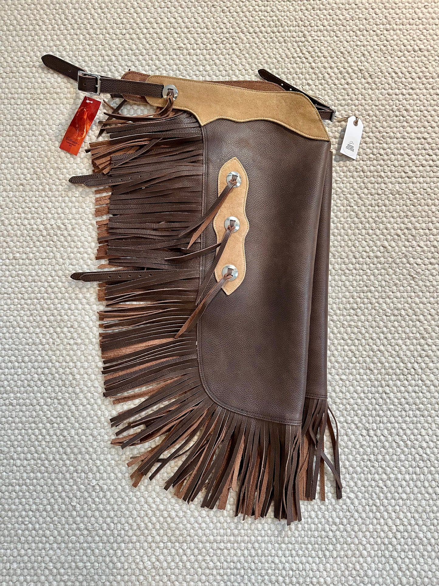 Western Chink Chaps BÜFFELLEDER braun