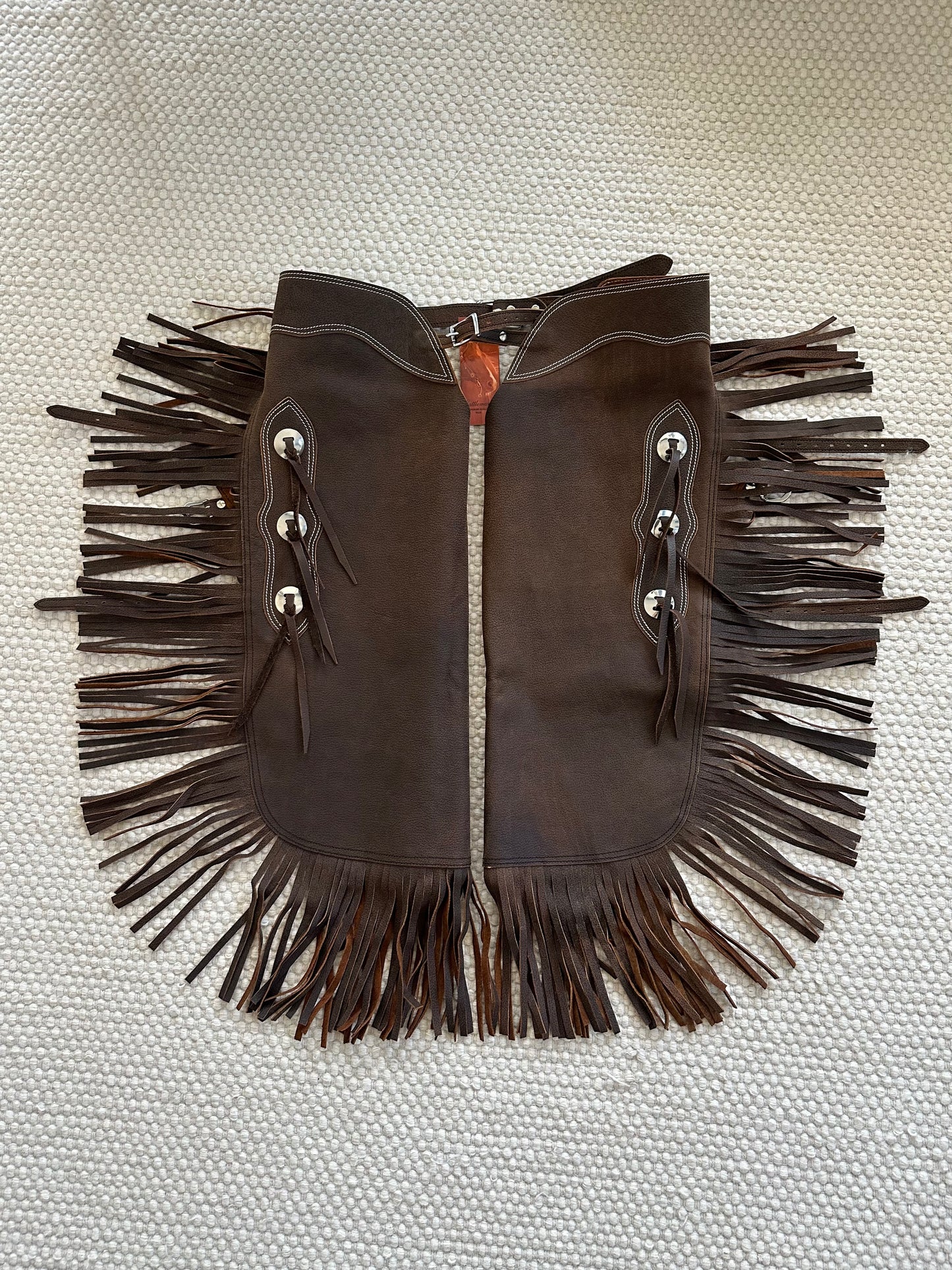 Western Chink Chaps BÜFFELLEDER braun