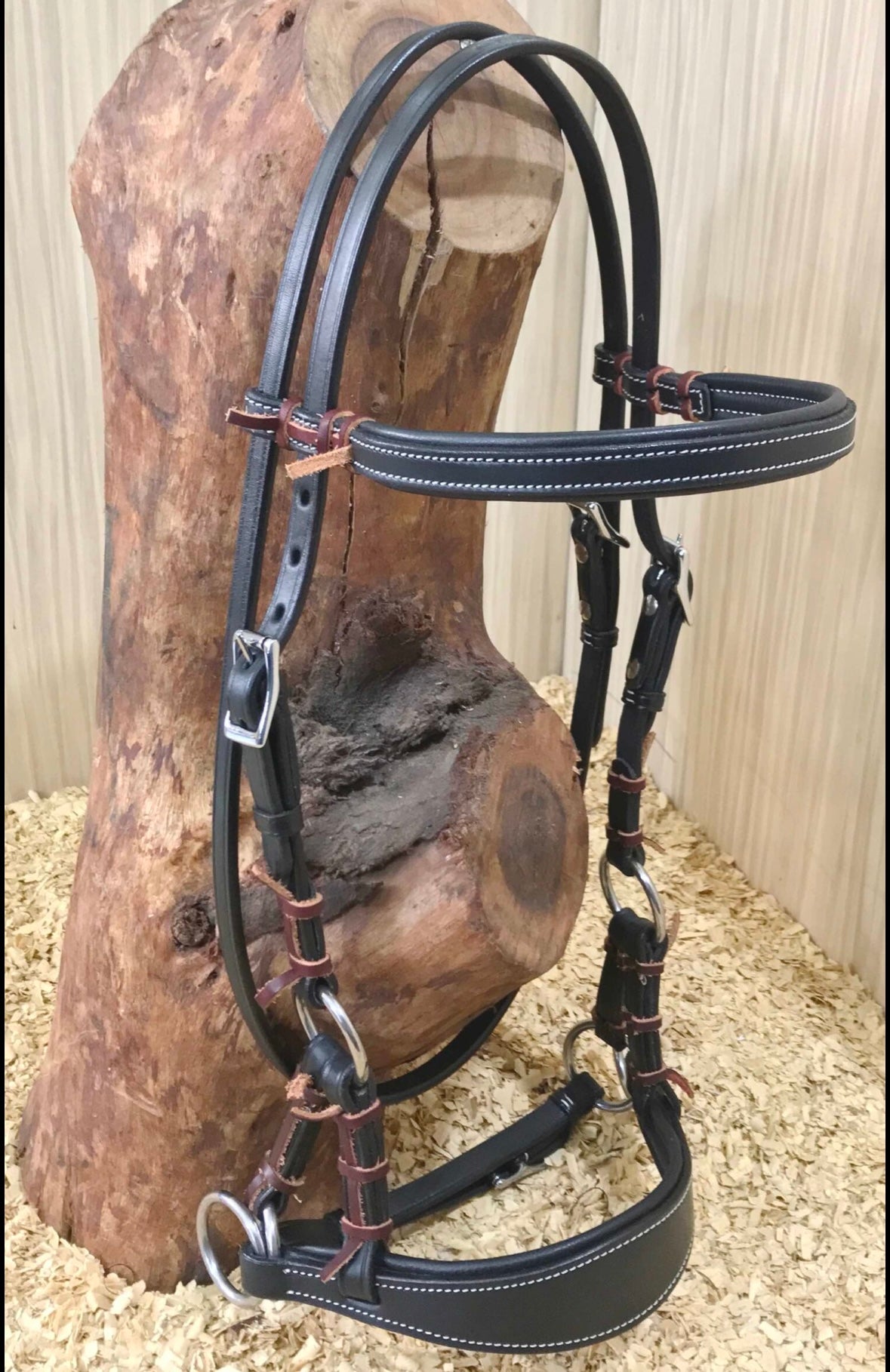 Sidepull mit Stirnriemen und breiter Nase Western - mehrere Größen