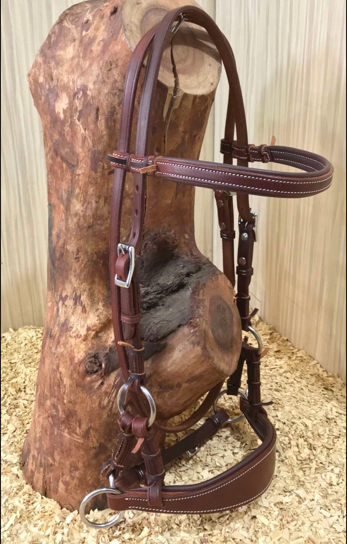 Sidepull mit Stirnriemen und breiter Nase Western - mehrere Größen