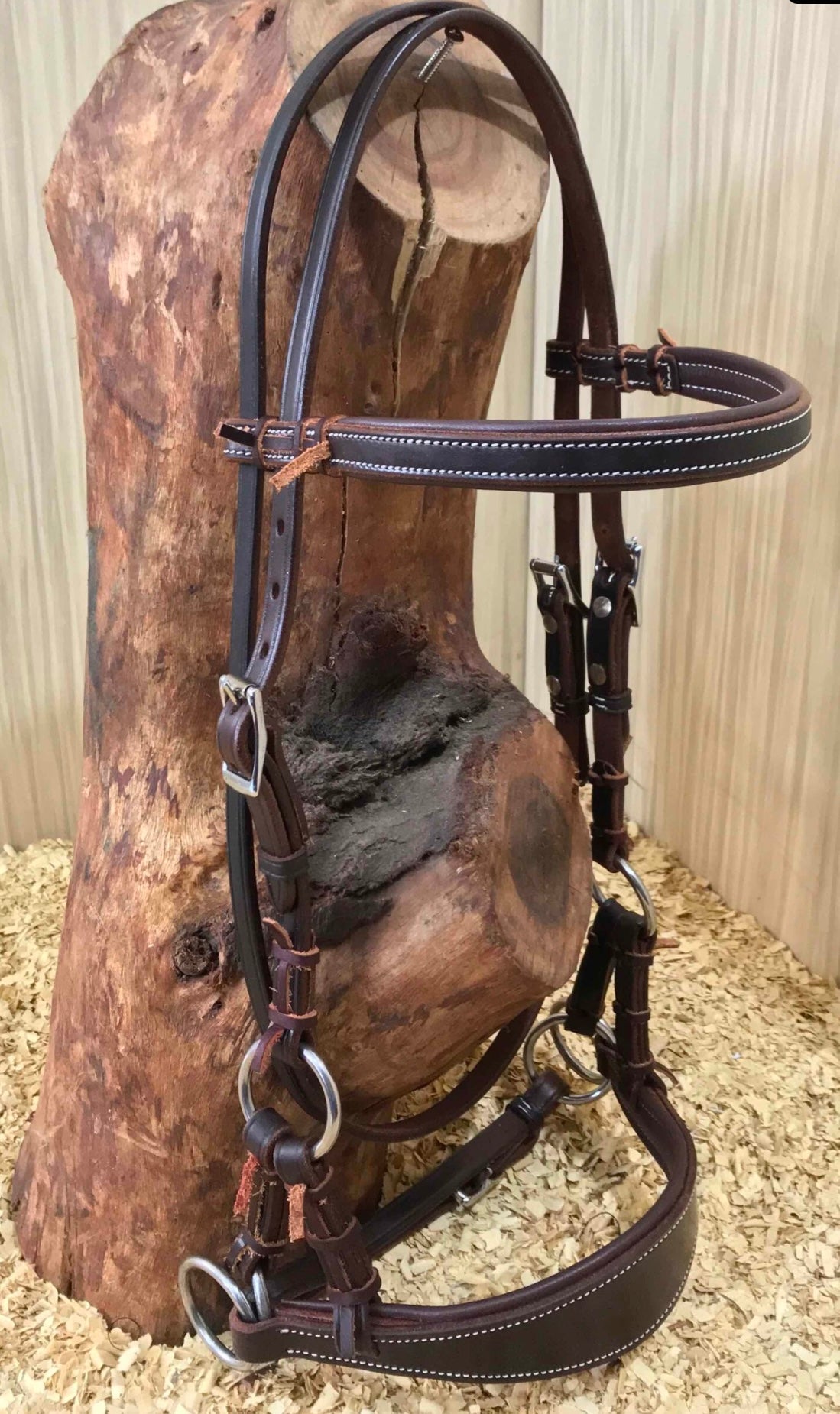 Sidepull mit Stirnriemen und breiter Nase Western - mehrere Größen