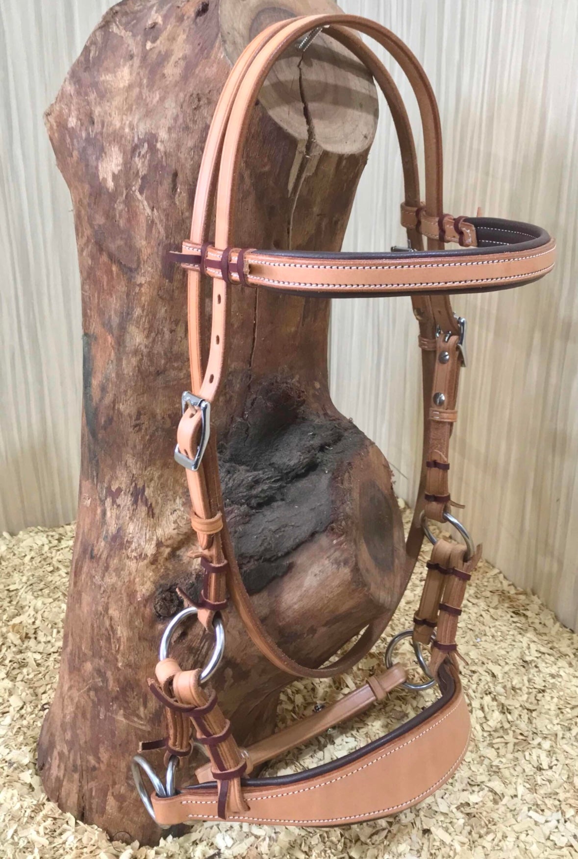 Sidepull mit Stirnriemen und breiter Nase Western - mehrere Größen