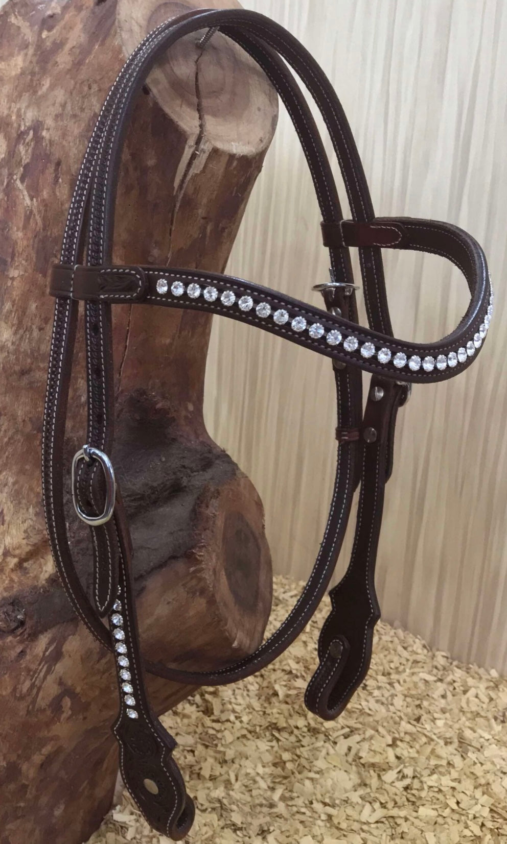 Strass Kopfstück Western mit Stirnriemen