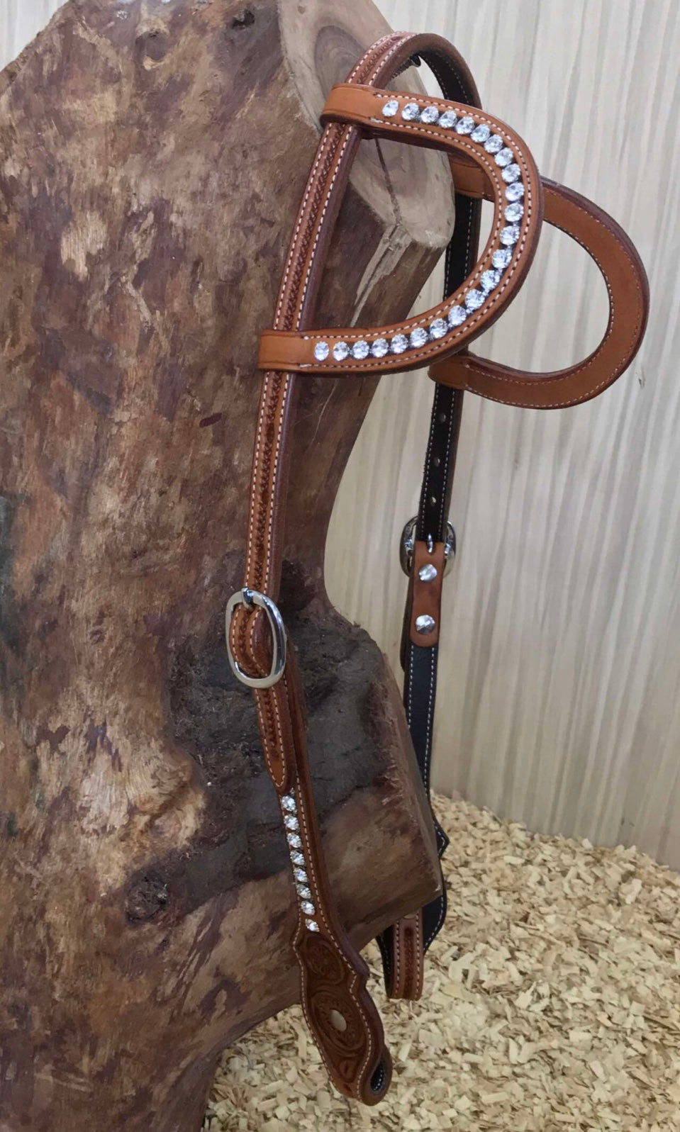 Strass Zweiohrkopfstück Western