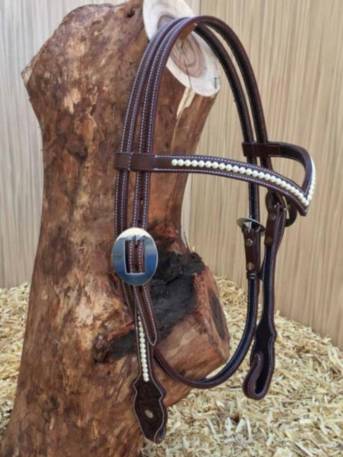 Perlen Kopfstück Western mit Stirnriemen