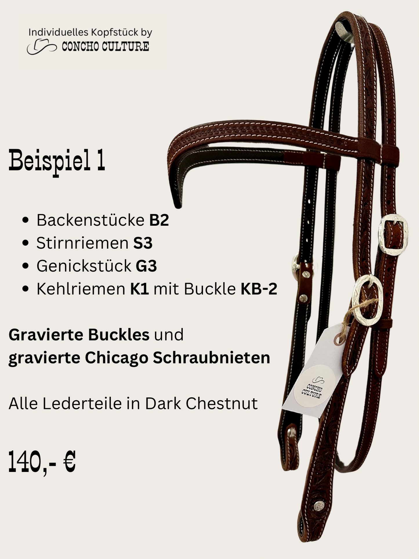 Mix and Match Trense / Kopfstück Western