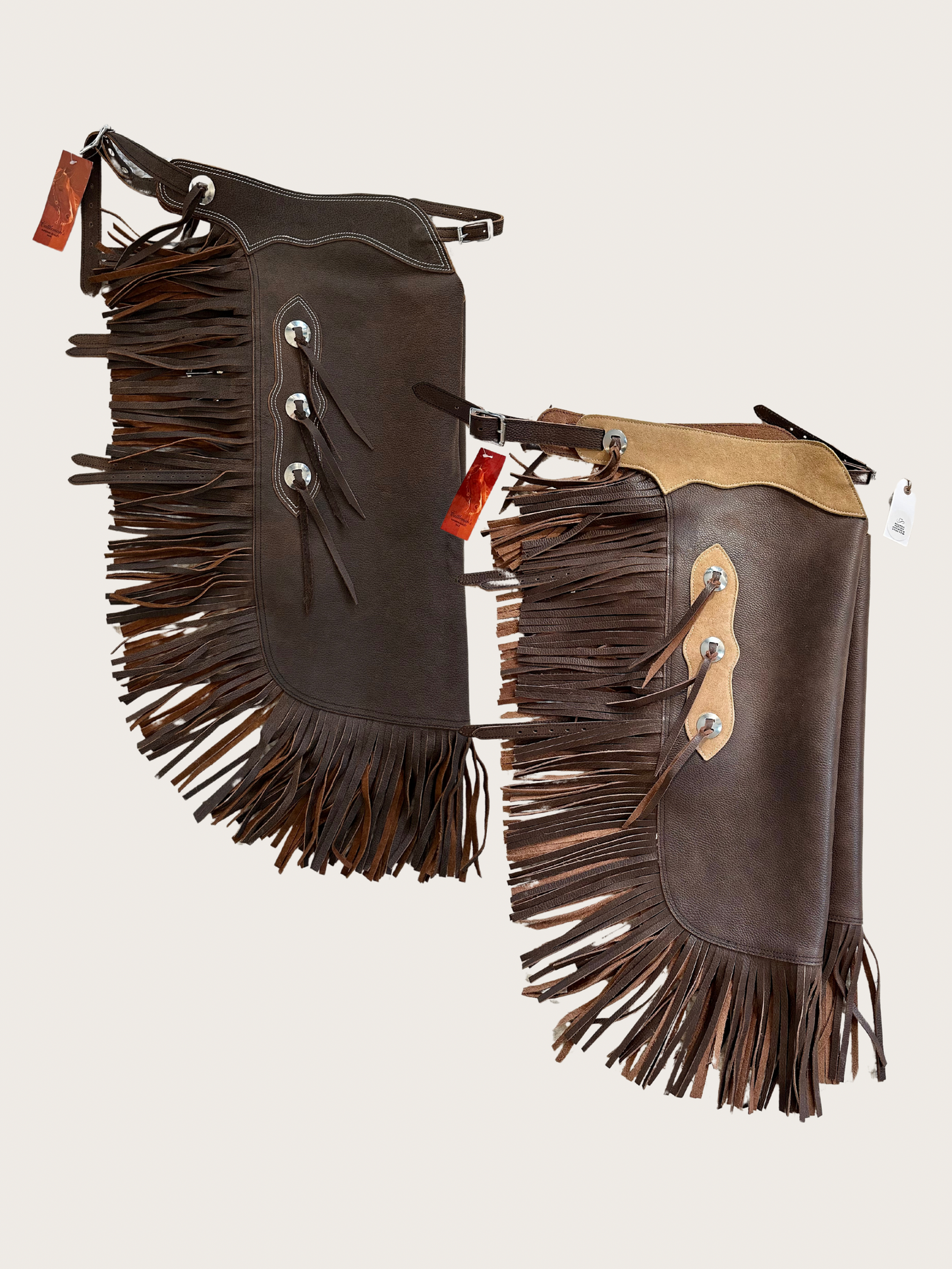 Western Chink Chaps BÜFFELLEDER braun