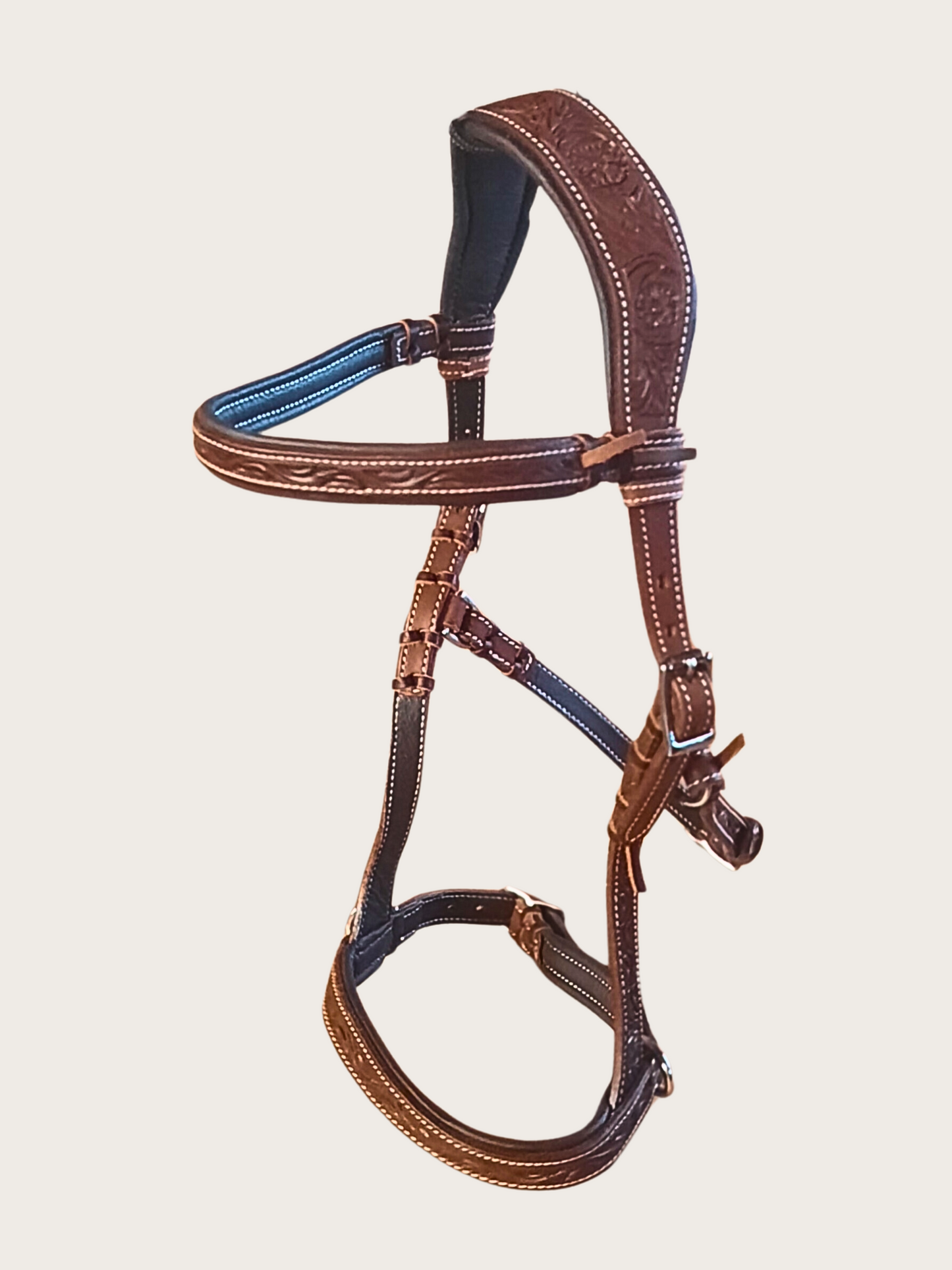 Sidepull anatomisch mit Stirnriemen Western