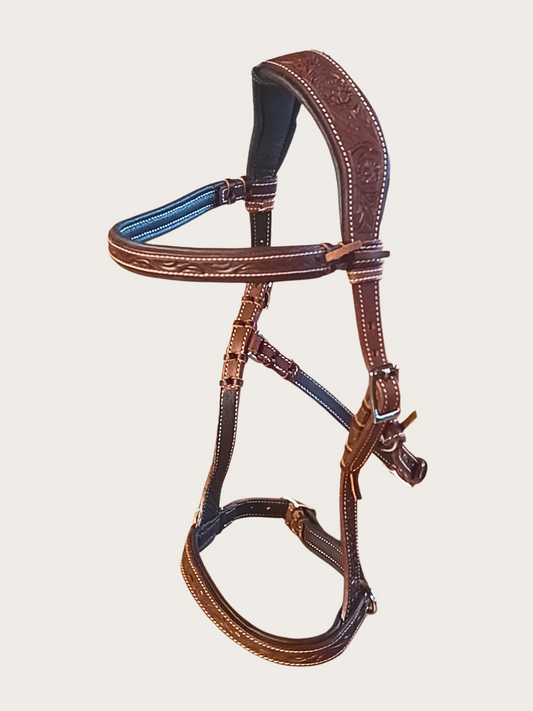 Sidepull anatomisch mit Stirnriemen Western