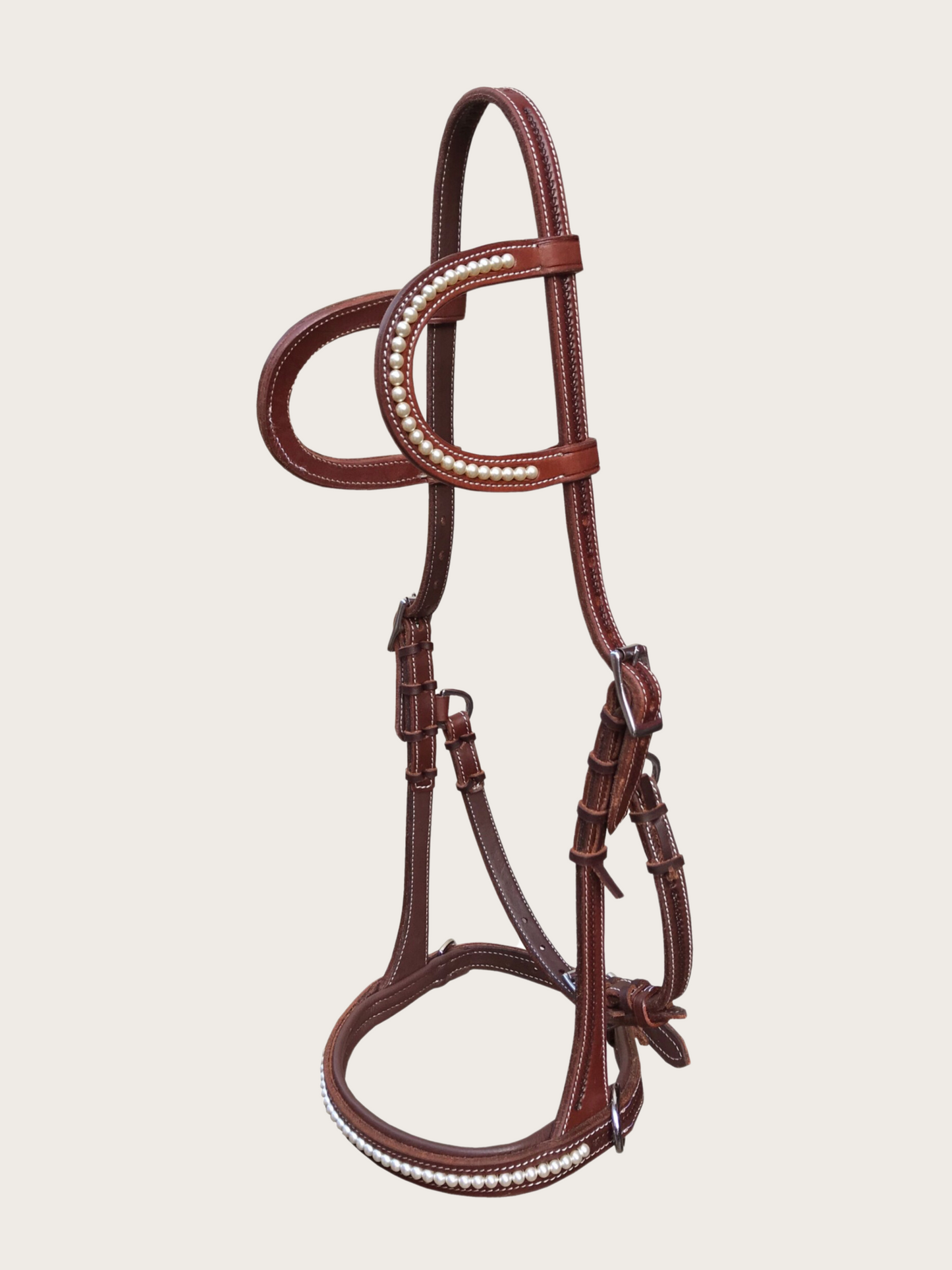 Sidepull Zweiohr mit Perlen Western