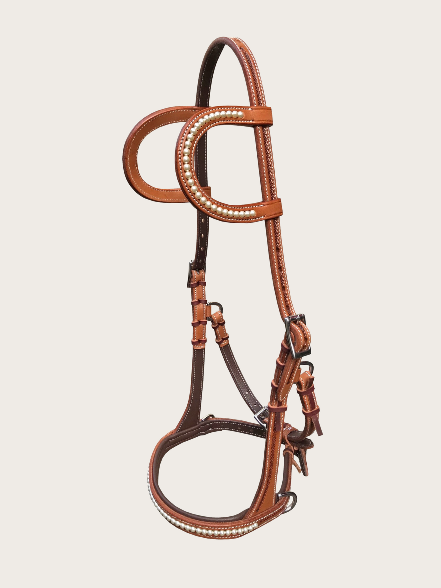 Sidepull Zweiohr mit Perlen Western