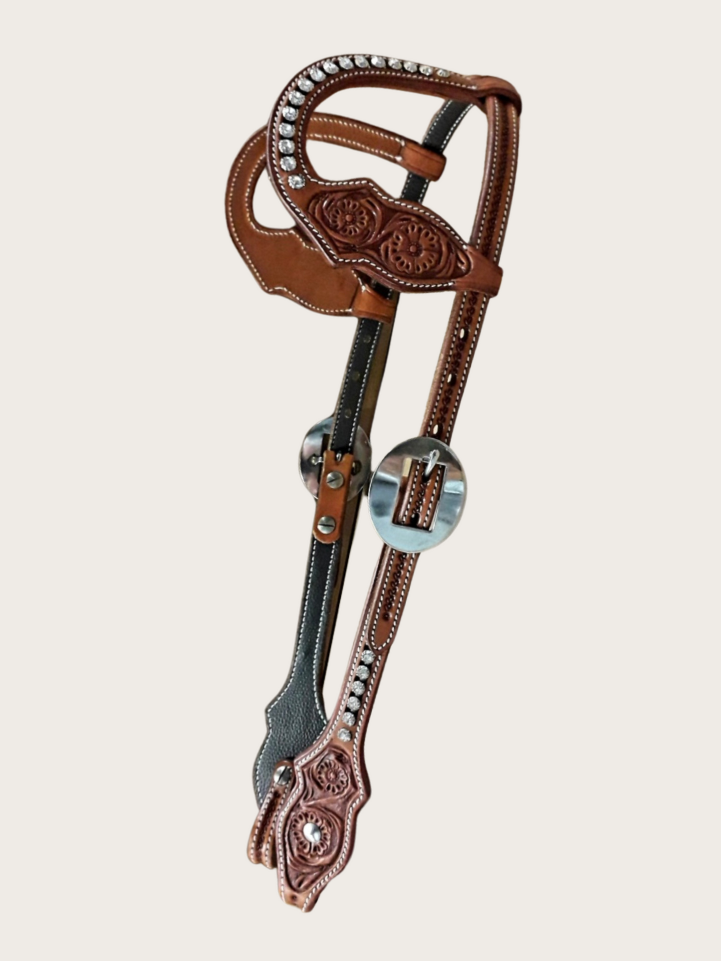 Strass Zweiohrkopfstück Western