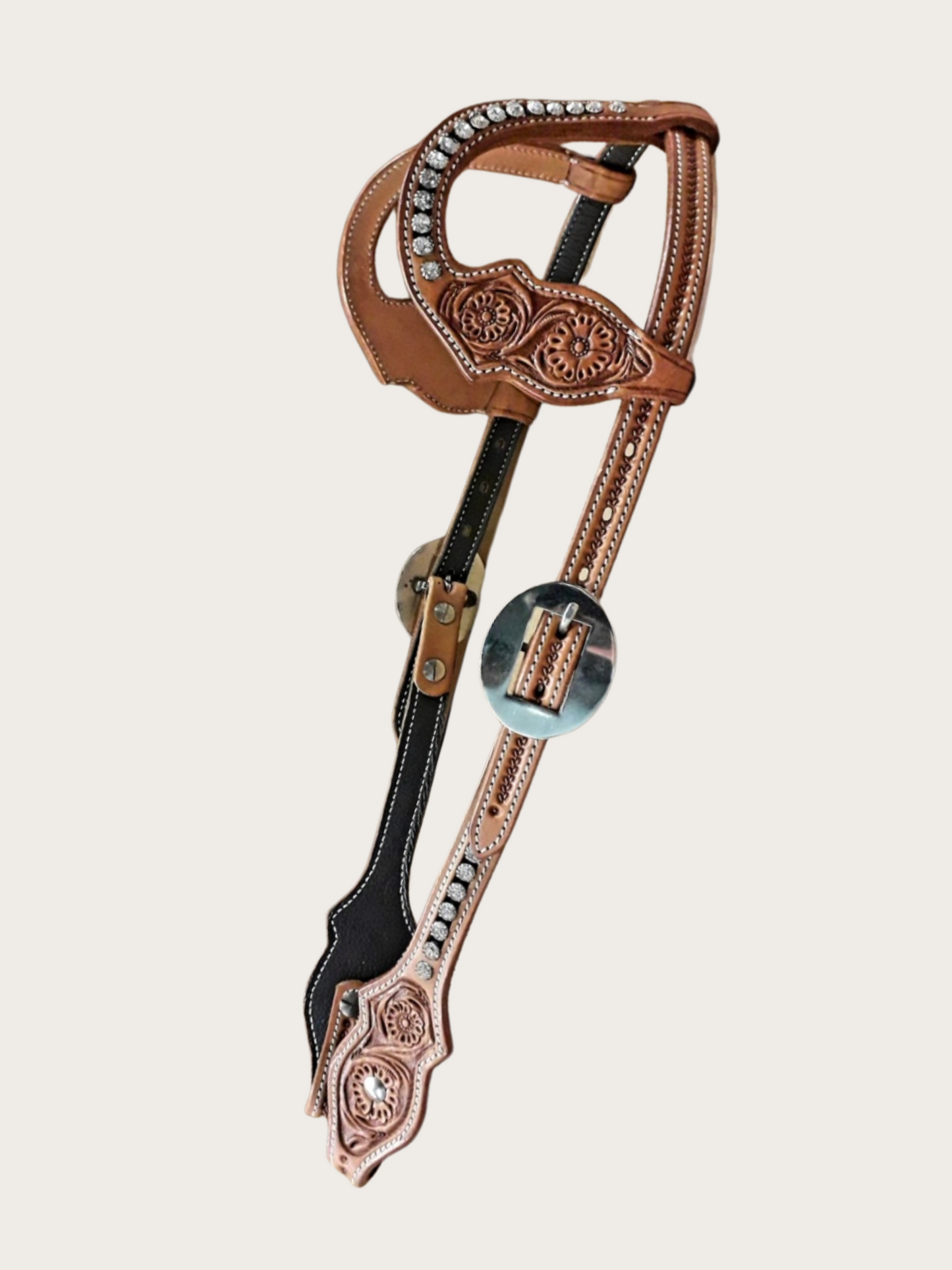 Strass Zweiohrkopfstück Western