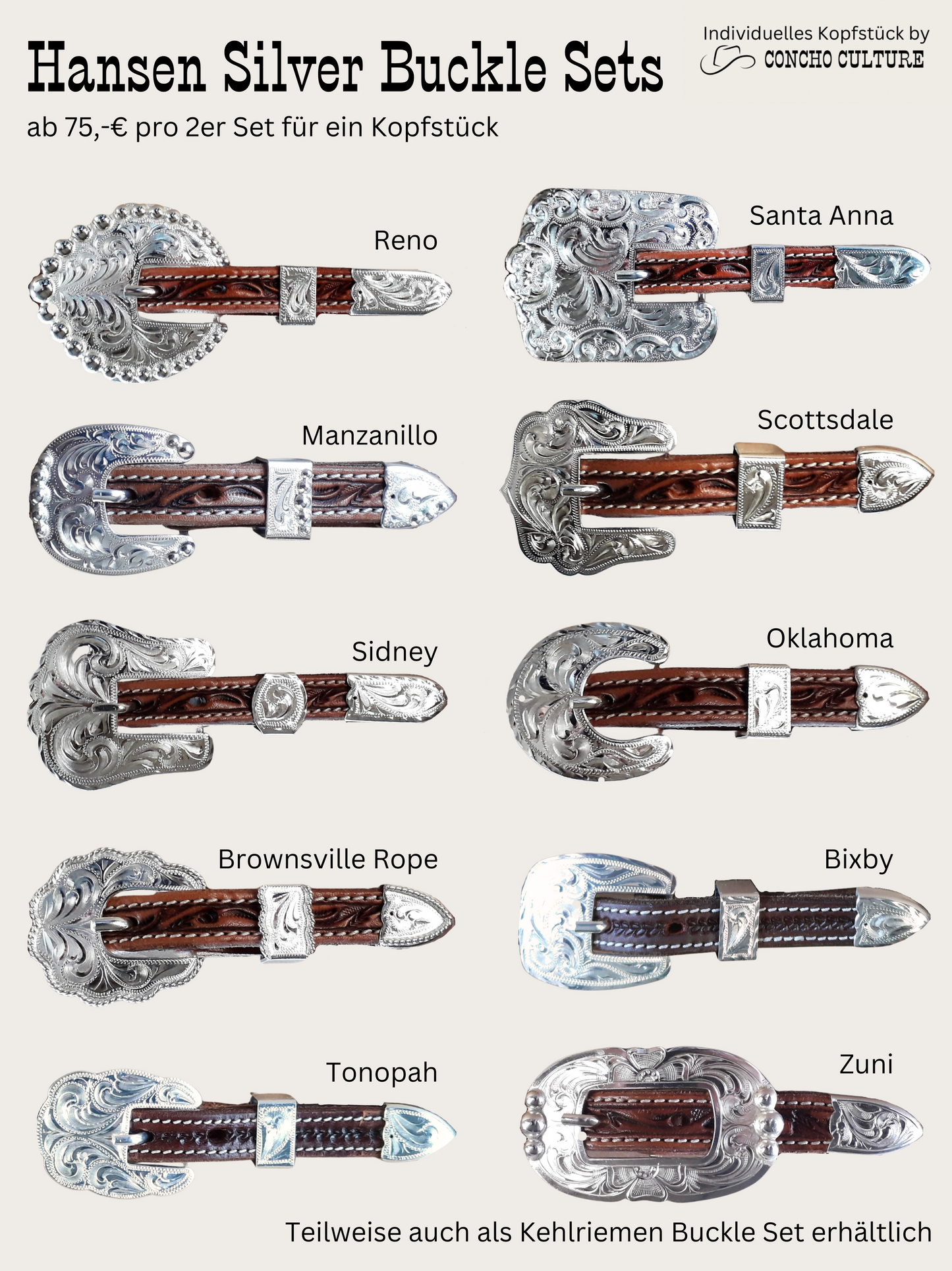 Mix and Match Trense / Kopfstück Western