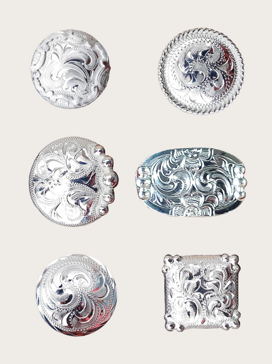 Hansen Silver Conchos