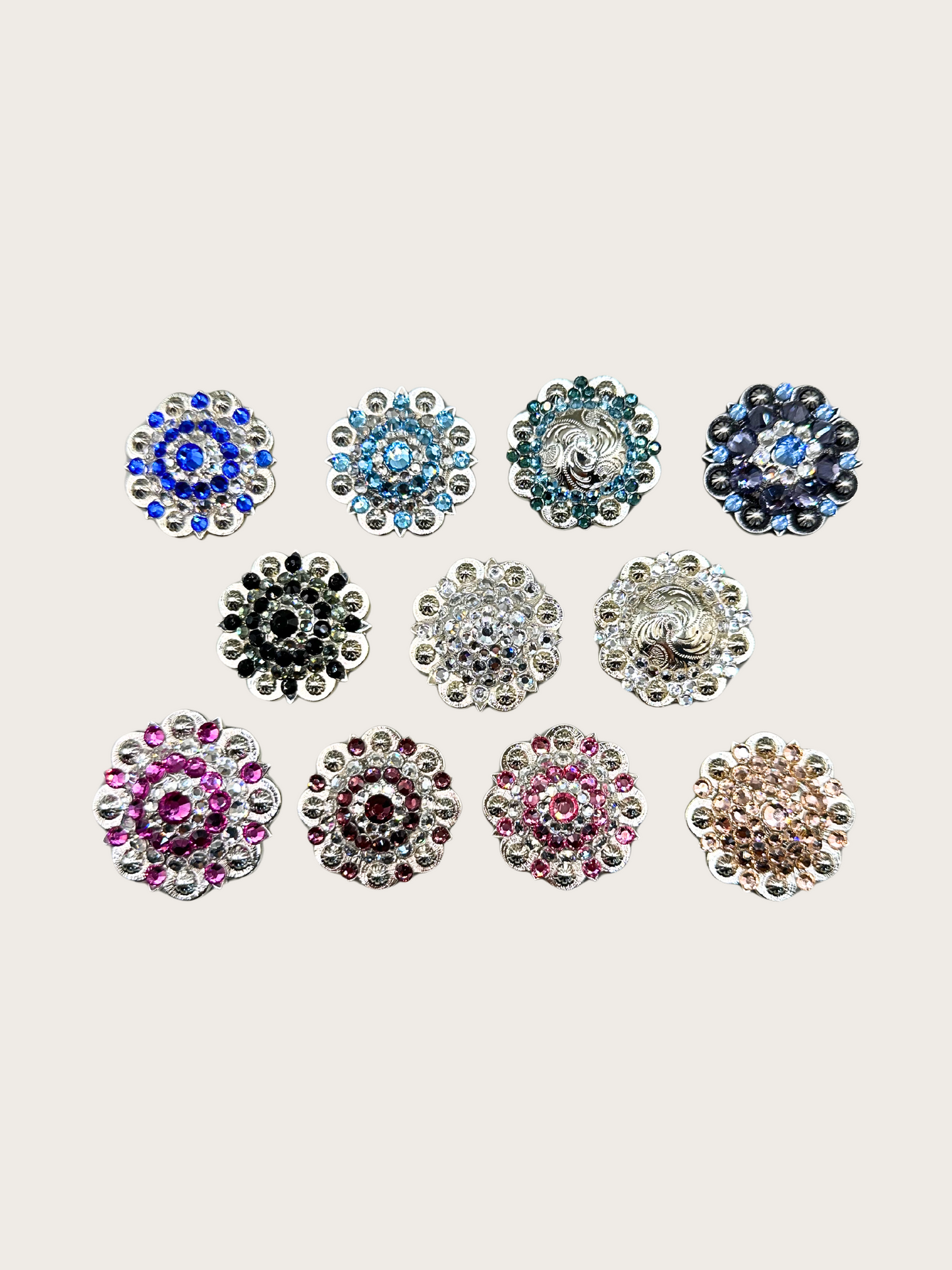 Strassconcho Silberfarben GVR