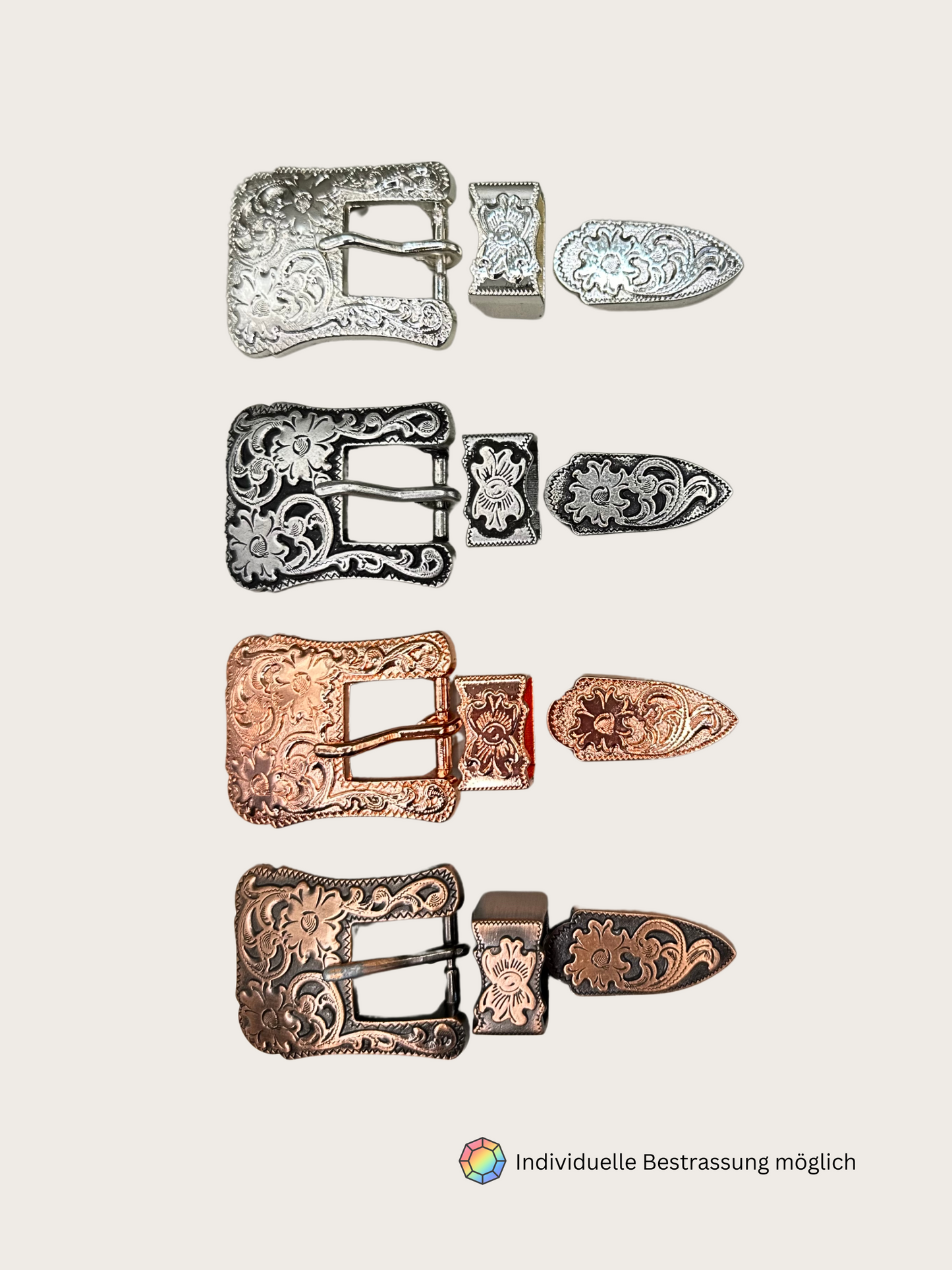 GVR Flower Buckle Set (3-tlg.)